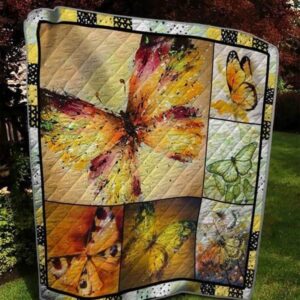Fire Butterfly Quilt Blanket Ver 2  Quilt